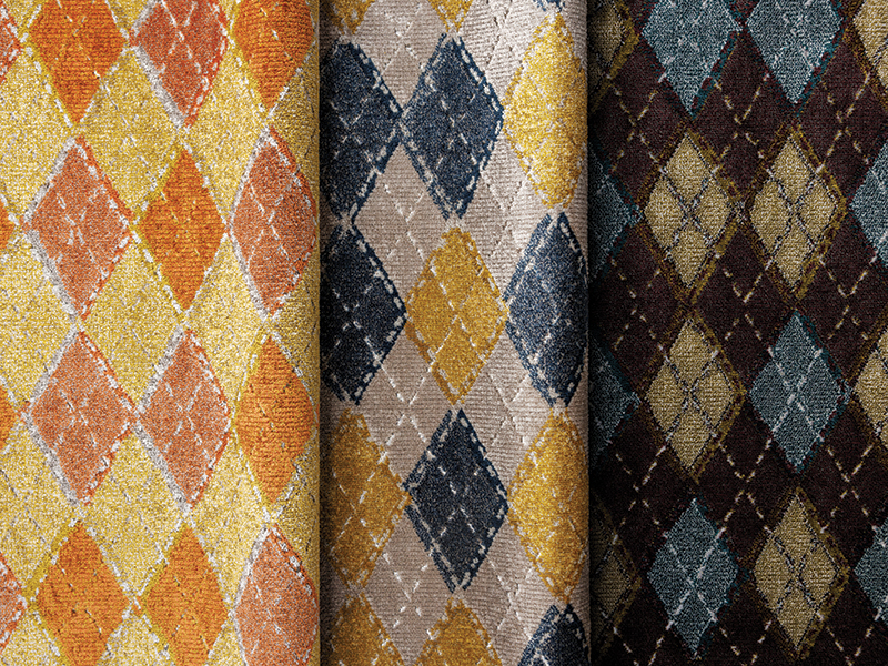 Oblique Argyle from Luum Textiles