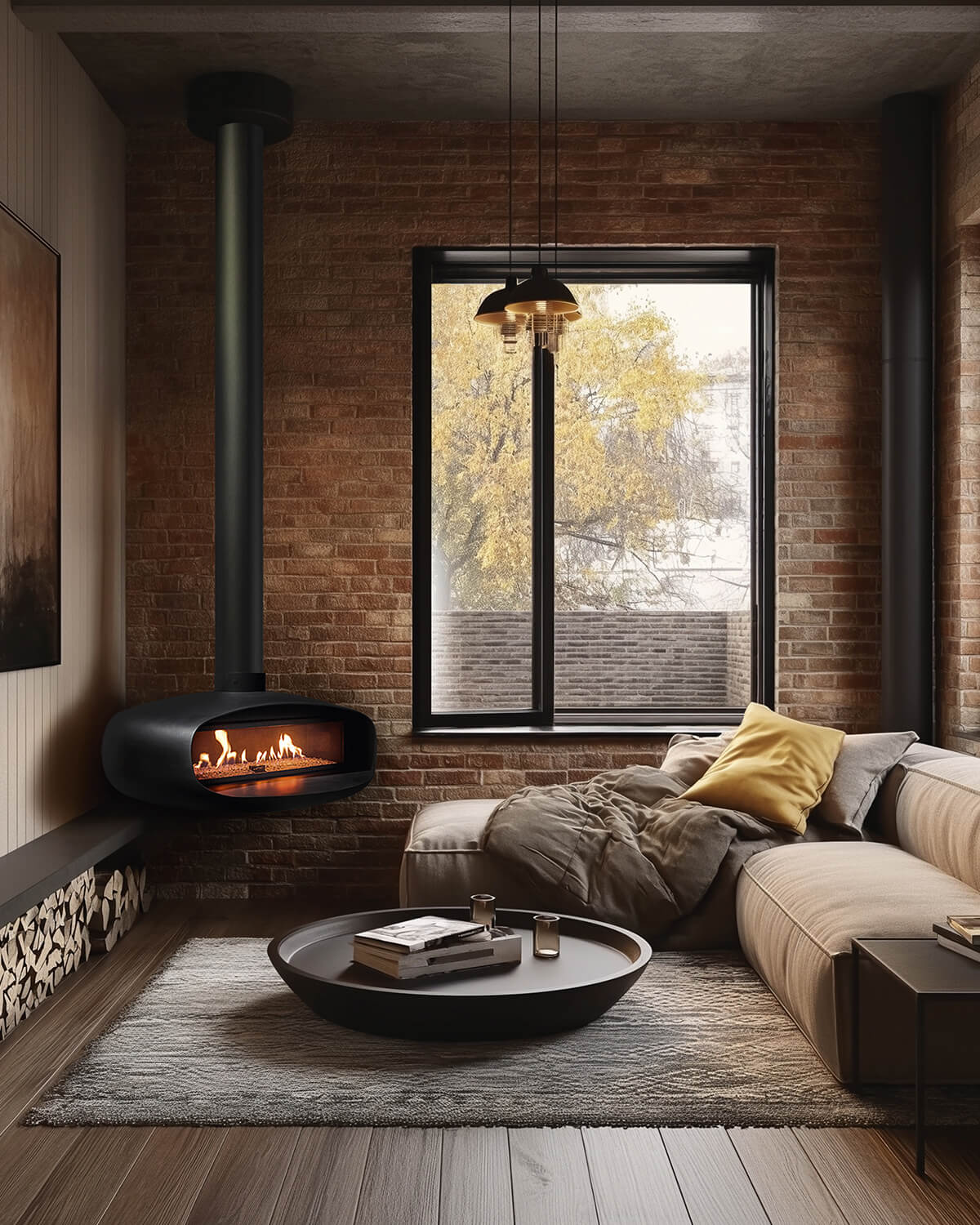 Oval fireplace Ortal