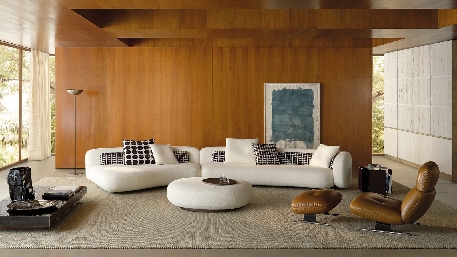 Bézier soft seating collection by Minotti