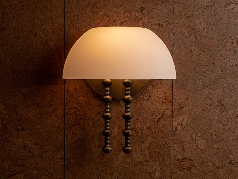 Akner wall fixture by Studio Luddite