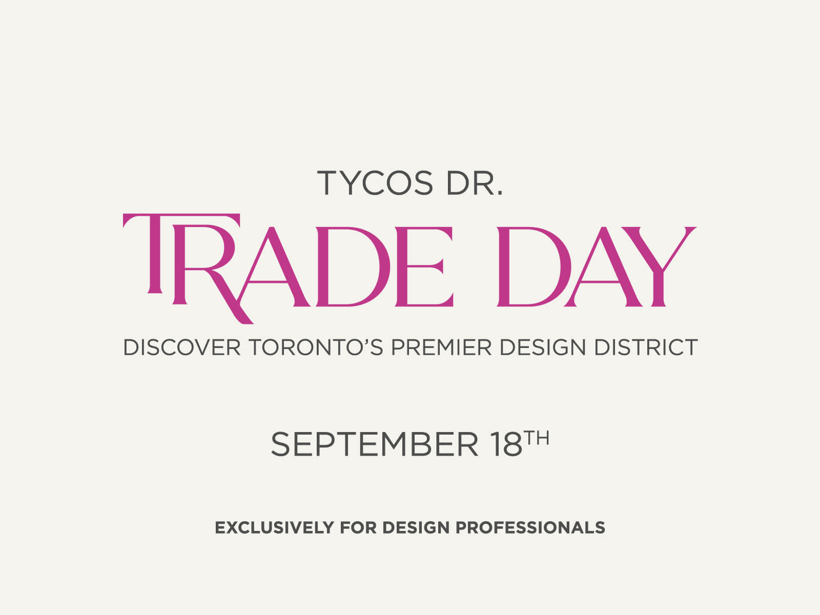 Tycos Drive Trade Day