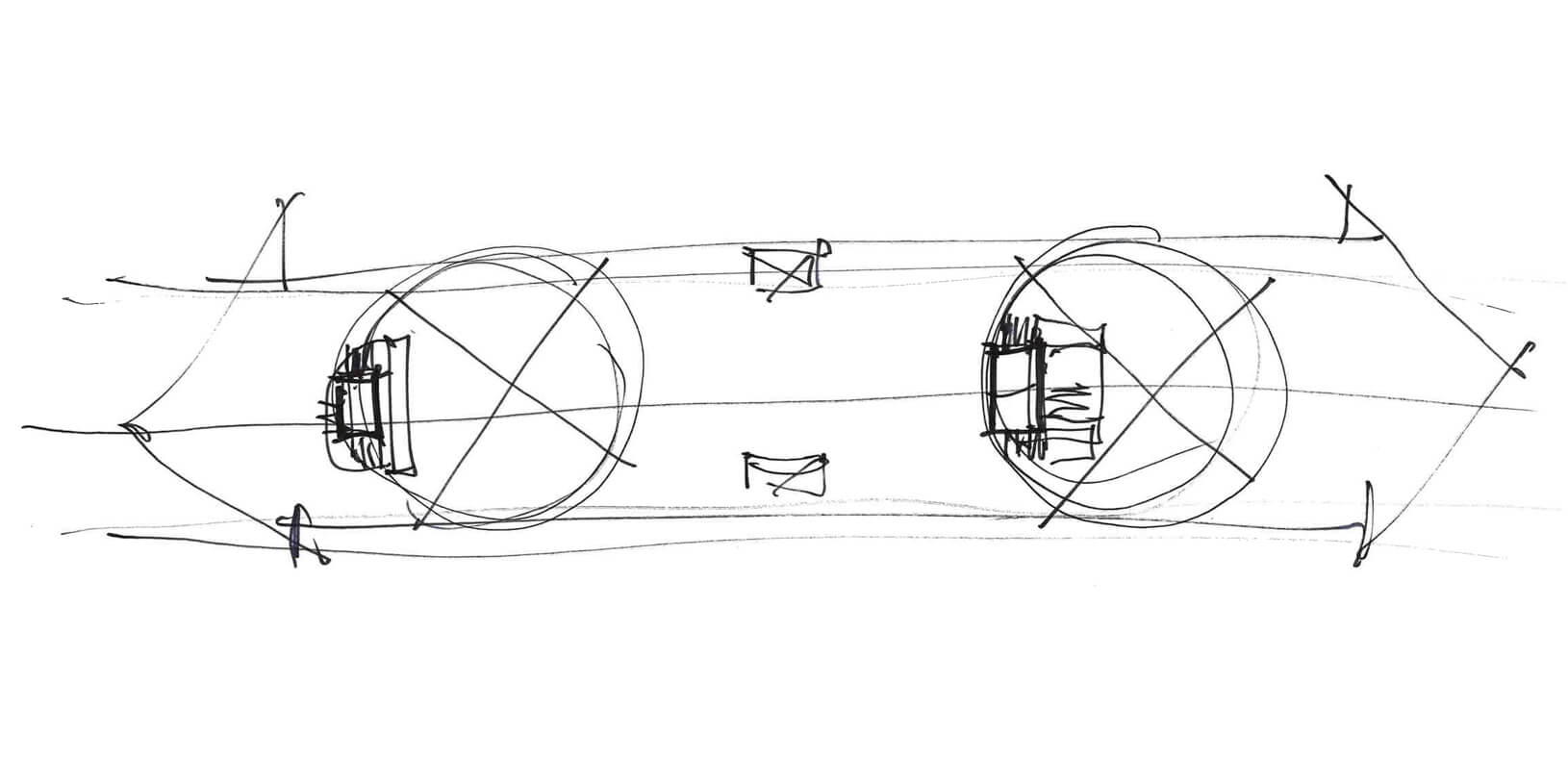 Tyler Sharp drawing of Hazel McCallion Central Library.