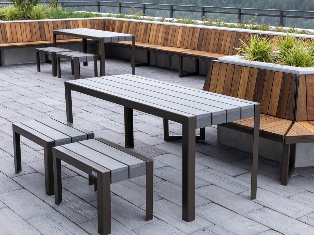 1050 Dining Table by Maglin Site Furniture