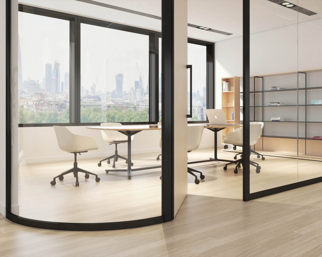Tek Vue Curved Walls by Teknion