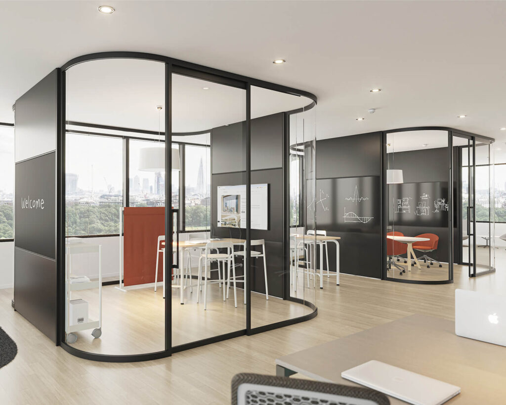 Tek Vue Curved Walls by Teknion