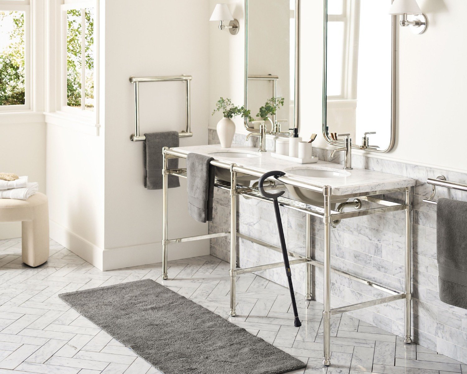 Everson vanity Linden collection Pottery Barn
