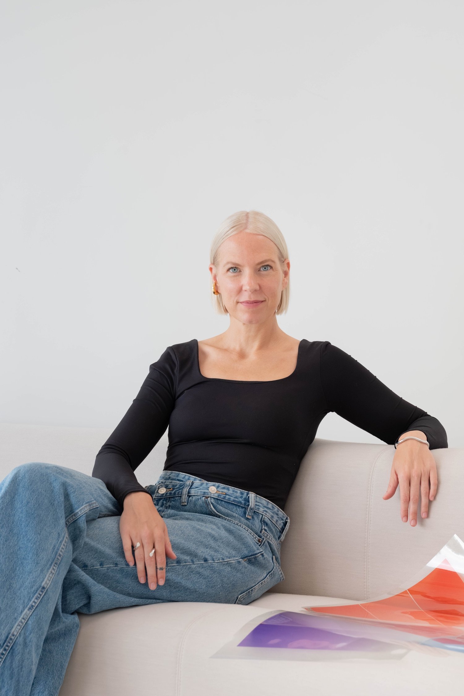 A portrait of designer Sabine Marcelis