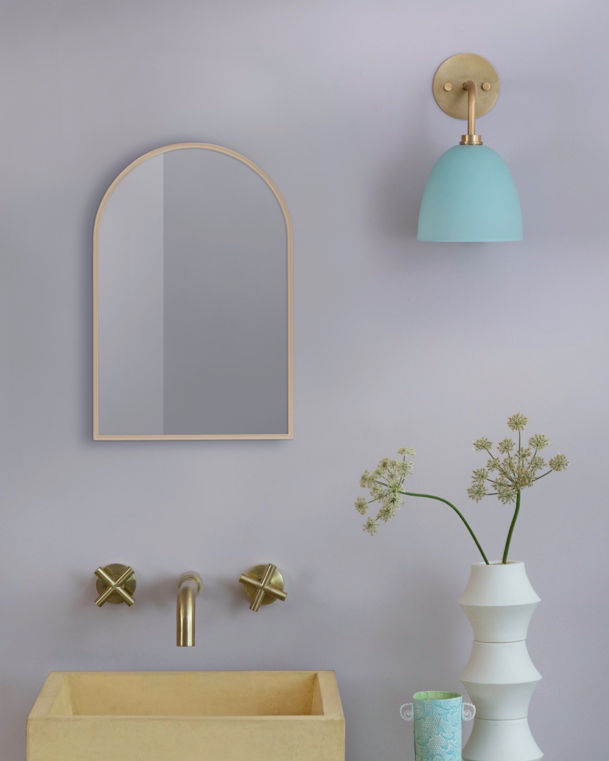 Bowl Mod wall light Pastello bathroom lighting Curiousa