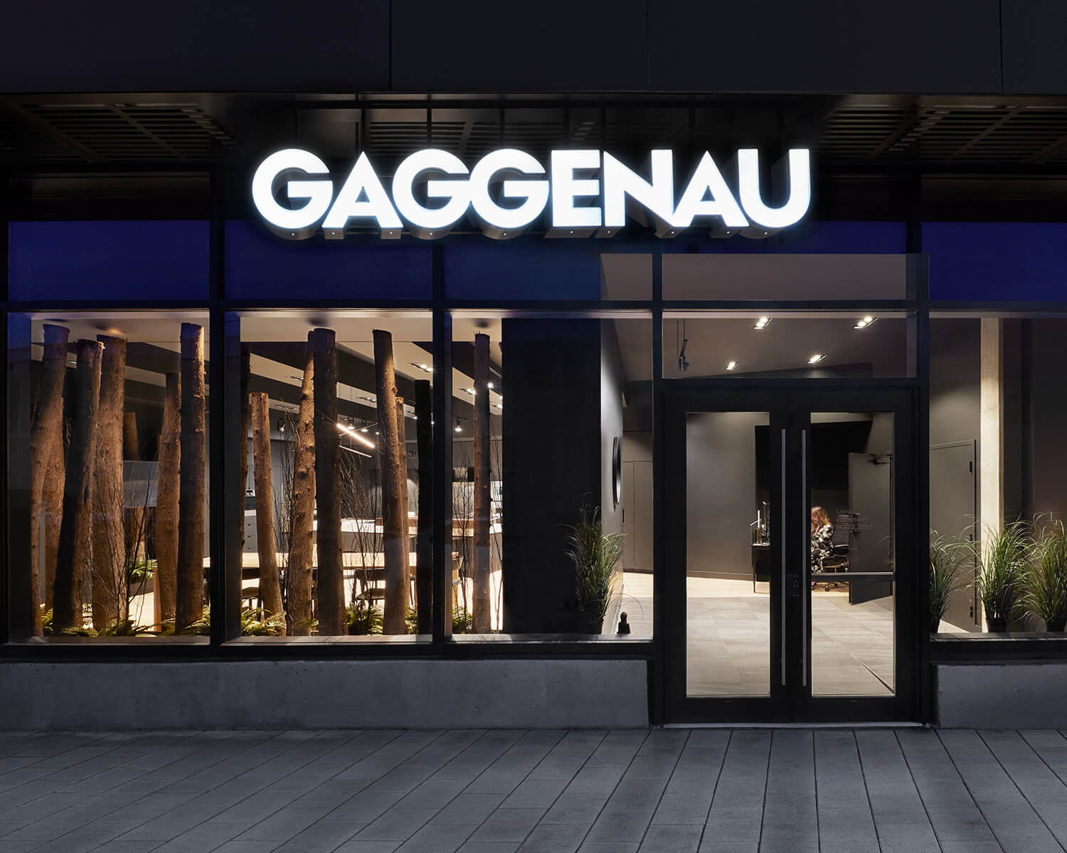 At Gaggenau’s Montreal showroom, a team of appliance experts offers custom consultations in an elevated setting.