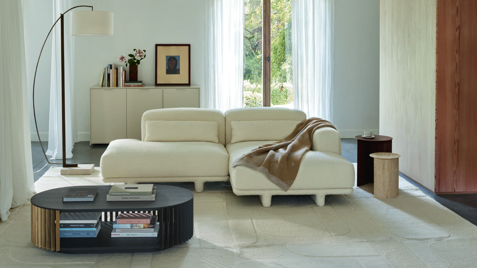 Living room featuring Ligne Roset's Noka sofa