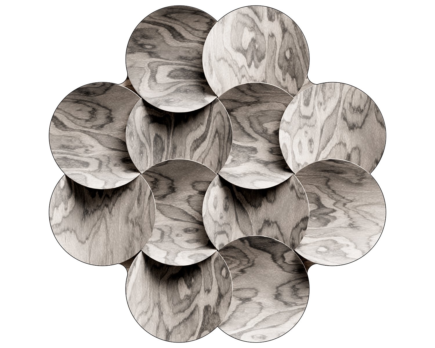 Halo Rise in Misty Bark, from the Timber Tones collection from Moooi Carpets