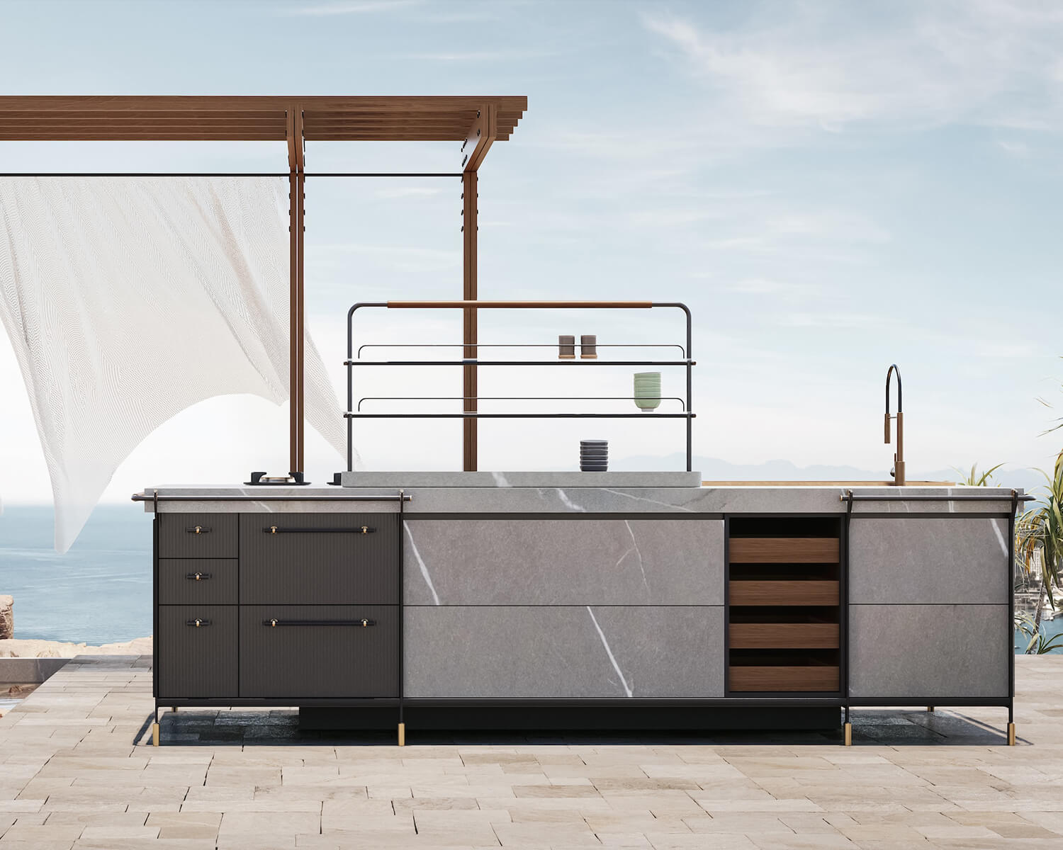 Canossa Outdoor Kitchen by SCIC Italia