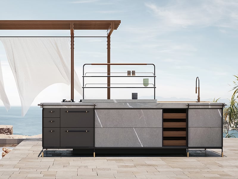 Canossa Outdoor Kitchen by SCIC Italia