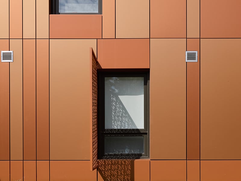 Stacbond A2 metal facade at 1120 Ossington Avenue