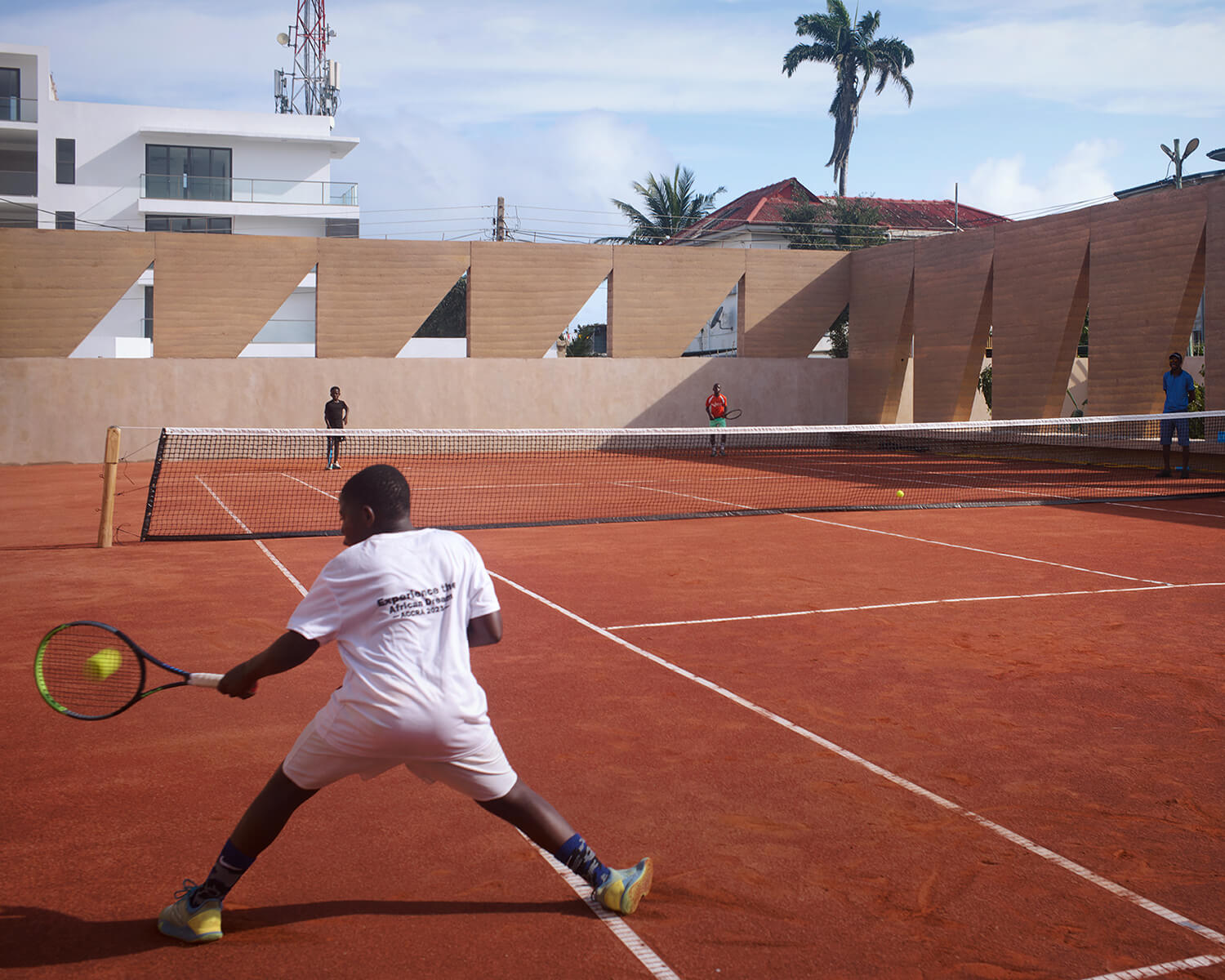 Backyard Community Club tennis court in Accra, Ghana
