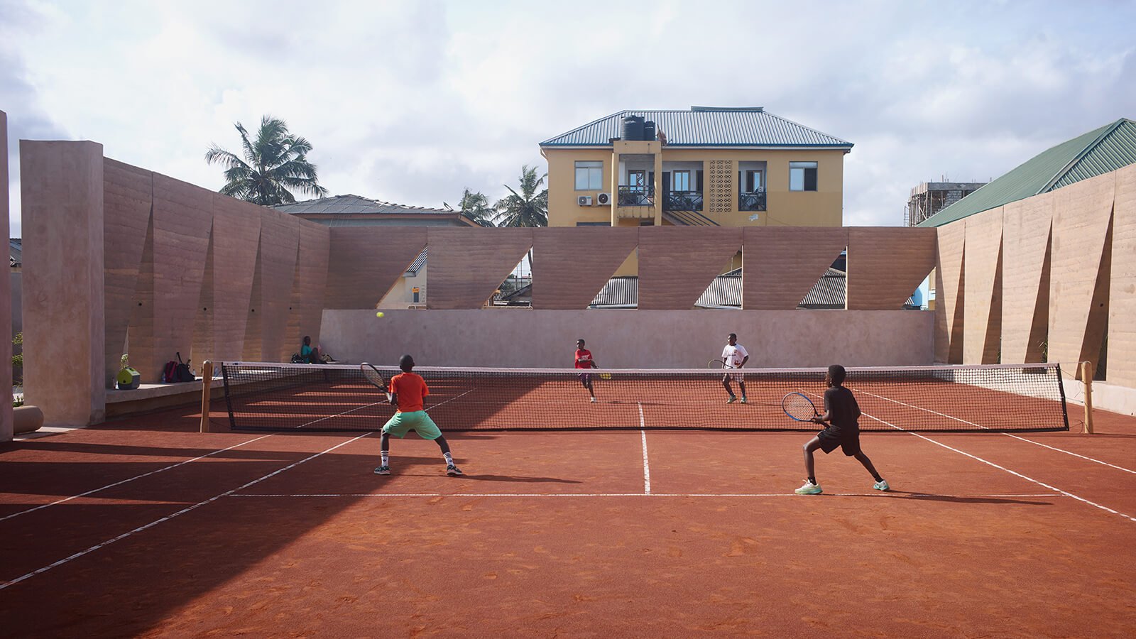 Backyard Community Club tennis court in Accra, Ghana