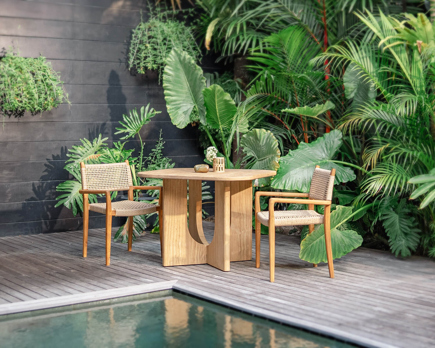 Darma Square outdoor dining table