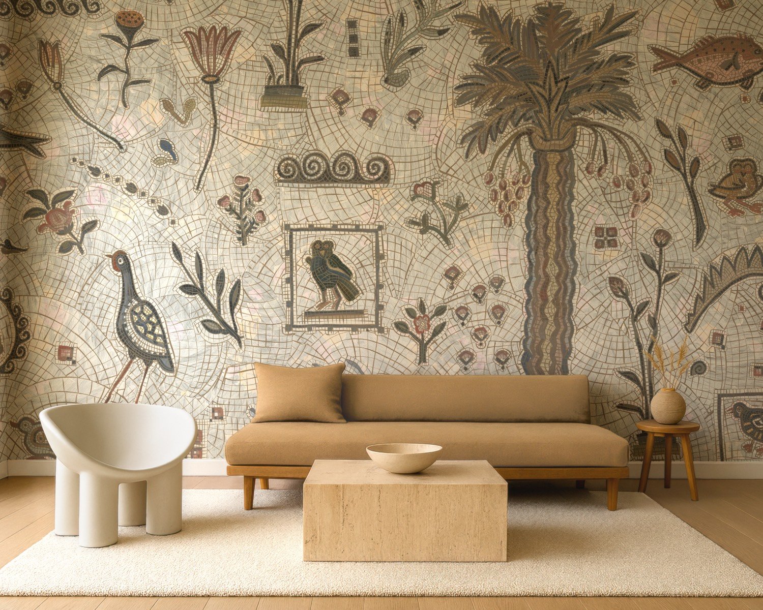 Lattice Mosaic Wallpaper Calico