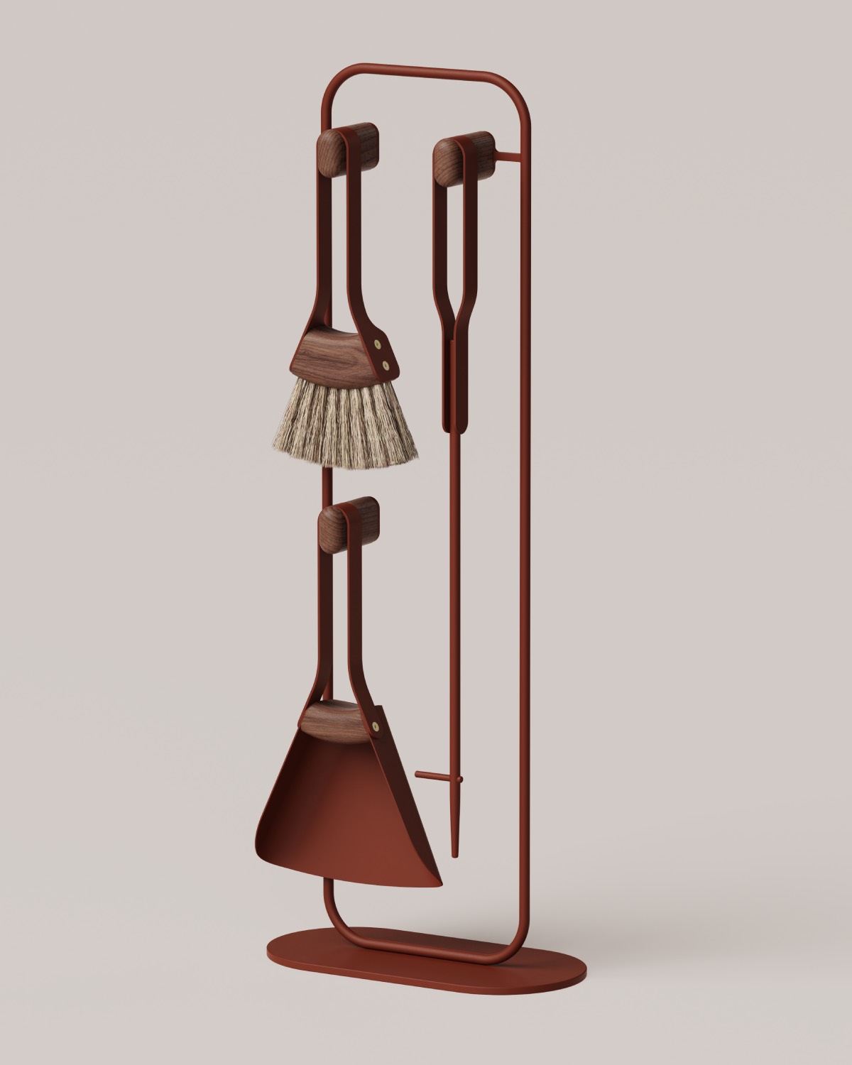 Fumi Companion Set from the Fumi Fireplace Collection from Eldvarm