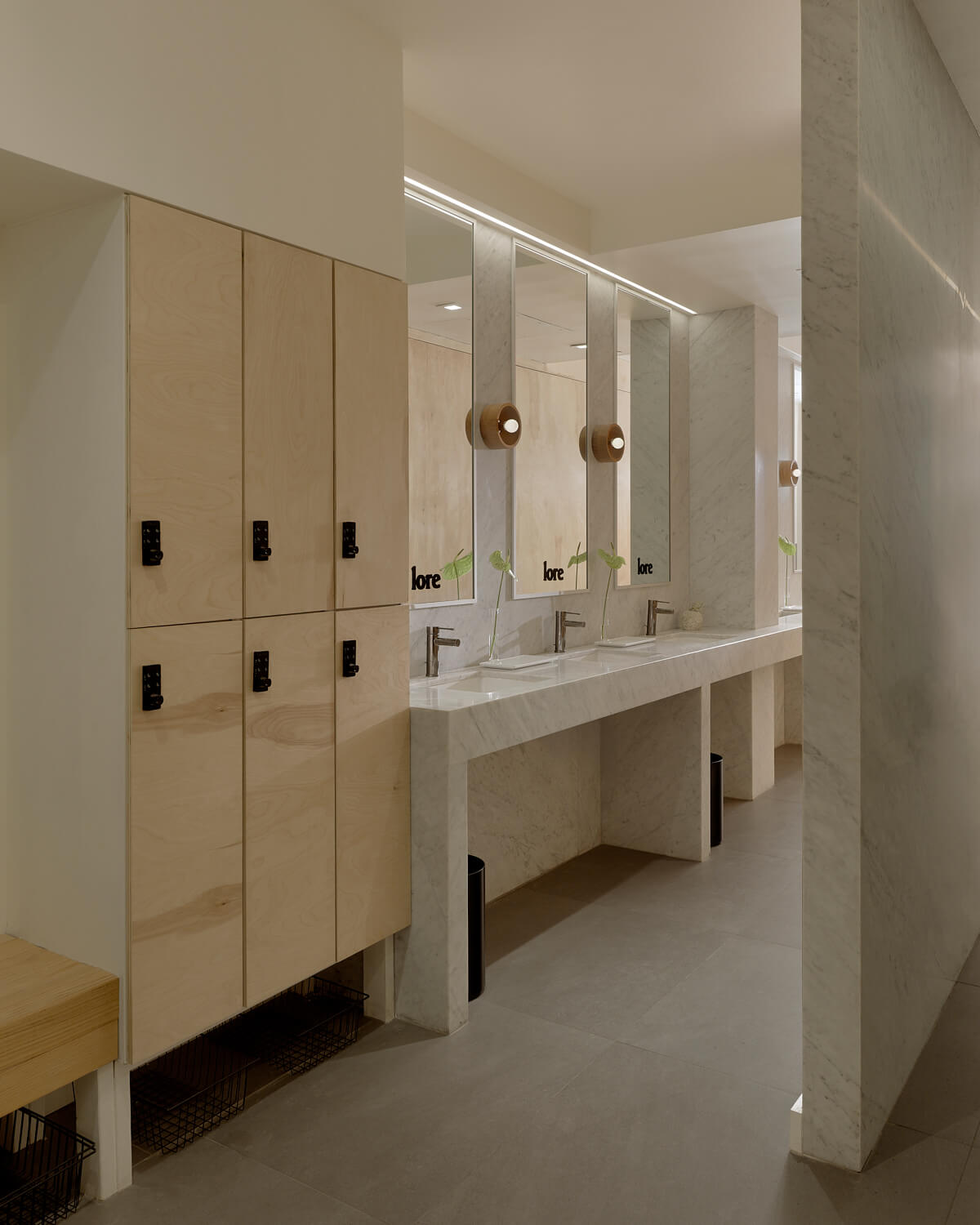 Changeroom at Lore Bathing Club