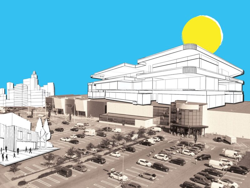 Illustration of a mall