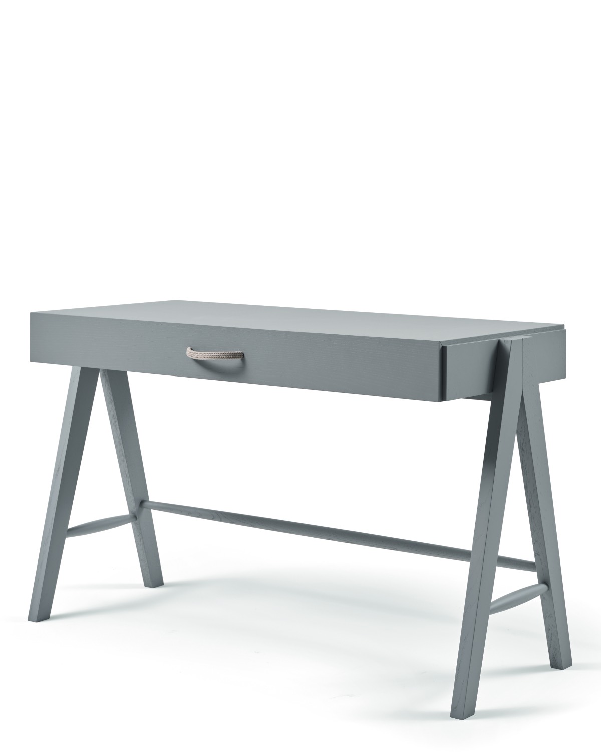 Grey-blue desk with rope handle