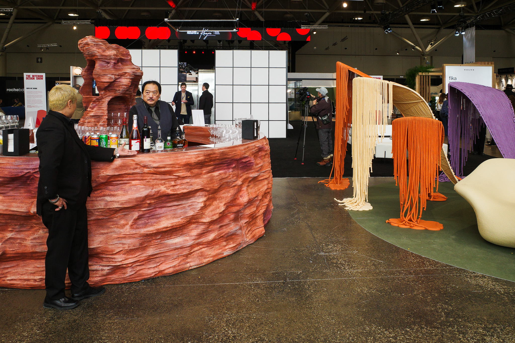 Rock formation inspired bar by Yury Goncharov and Alina Tacmelova at IDS Toronto