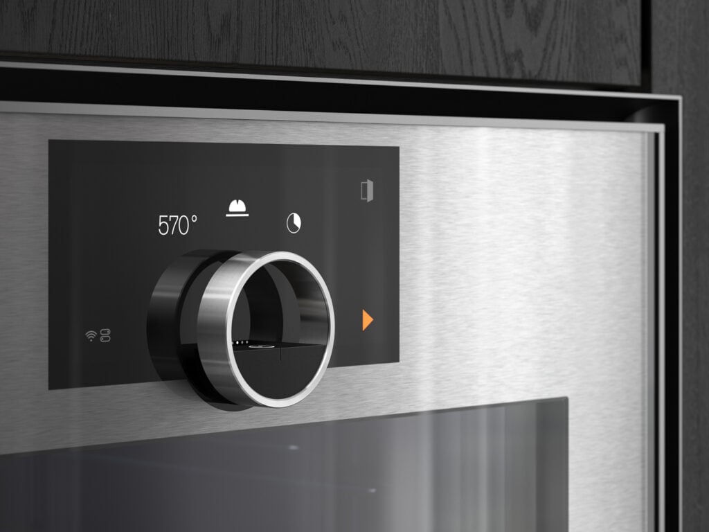 Close up of oven dial