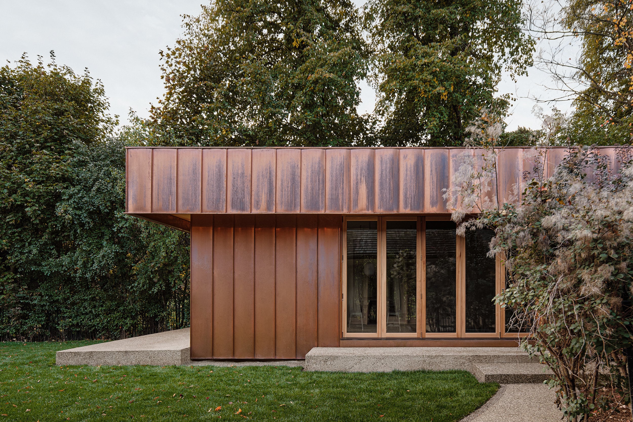 Copper House, Toronto. A 600 sq ft garden suite by Fabrication Studio.