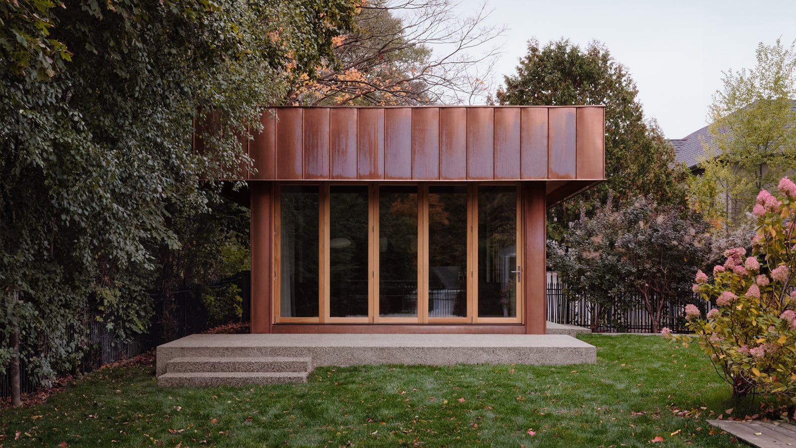 Copper garden suite by Francois Abbott