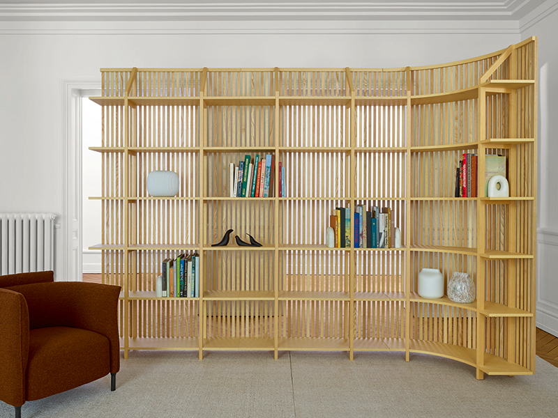 Slatted ash storage unit