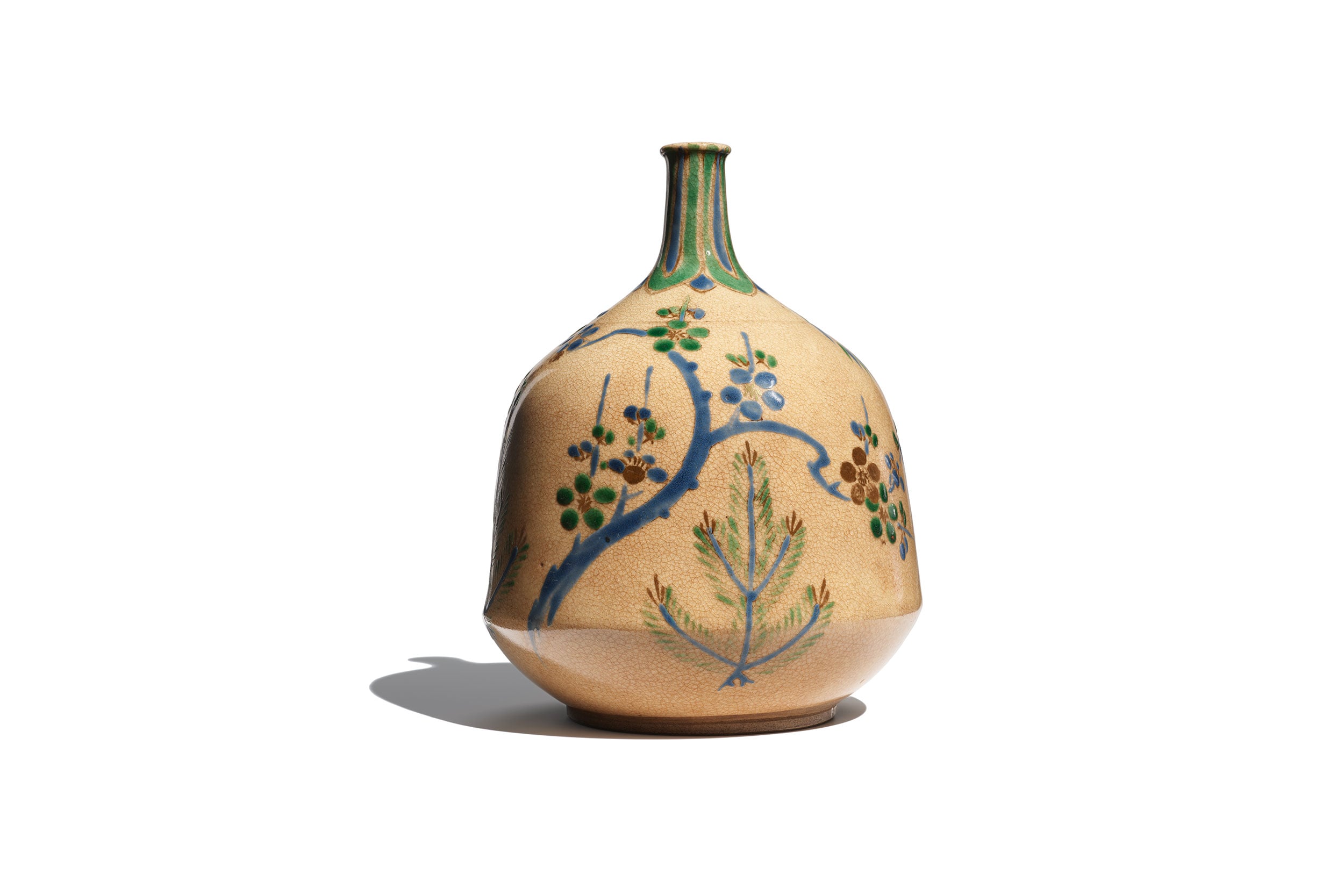 Sake bottle displayed in the ROM's exhibition on shokkan