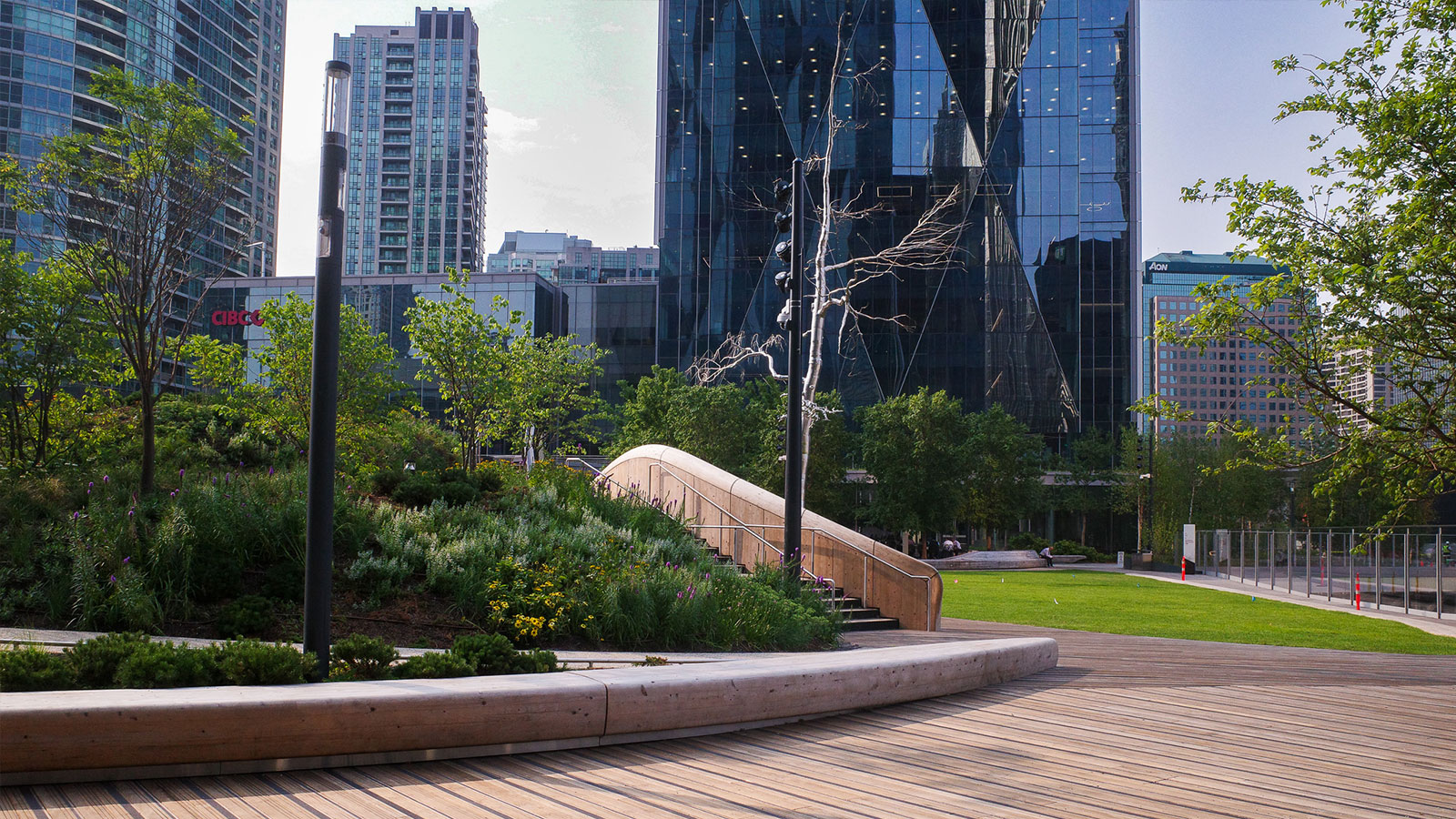 WilkinsonEyre Designs a Pair of Toronto Office Towers Linked by an Elevated Park